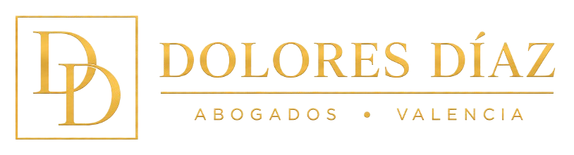 Logotipo de Dolores Díaz Abogados en la sección de pie de página.